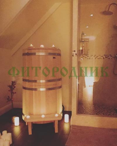 кедровая бочка «бондарная» с парогенератором