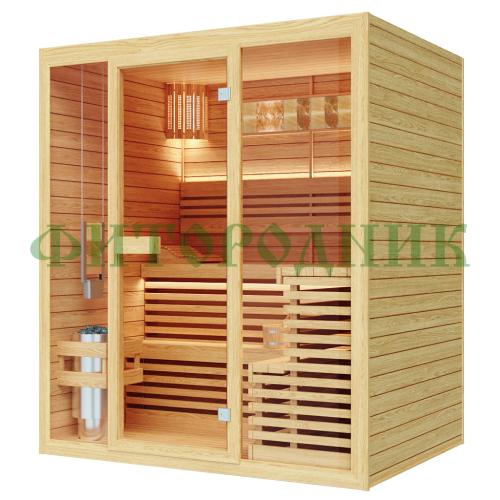 финская сауна четырехместная «comfort» с электрической печью