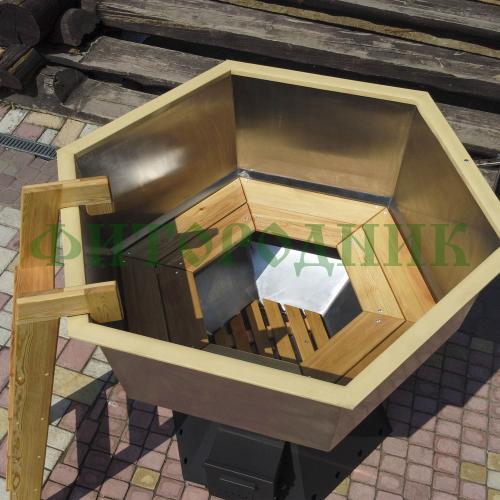 банный чан «original siberia» с печью 1850 мм