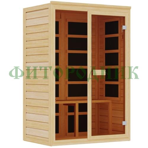 двухместная инфракрасная сауна «comfort» с карбоновыми излучателями