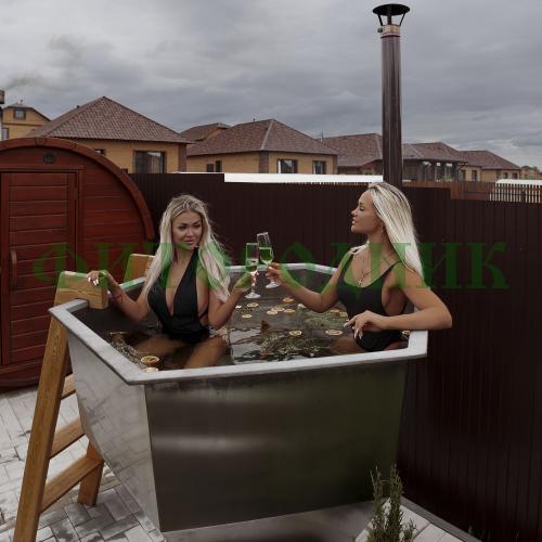 банный чан «original siberia» с печью 1650 мм