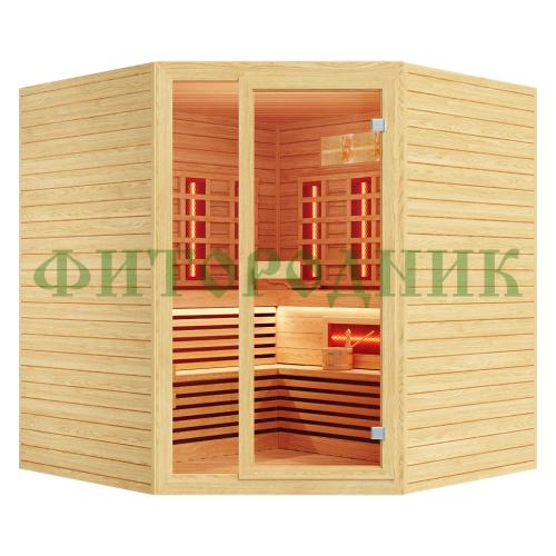 комбинированная сауна четырехместная угловая «comfort»