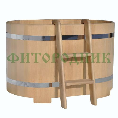 овальная купель «premium» из кедра длина 1400 мм ширина 780 мм высота 1150 мм