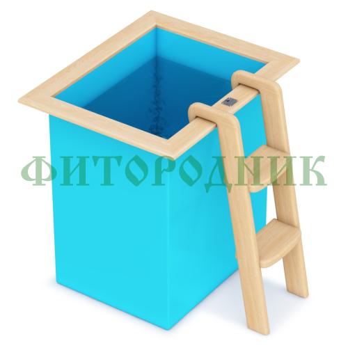 прямоугольная купель «comfort» из полипропилена длина 1000 мм ширина 780 мм высота 1000 мм