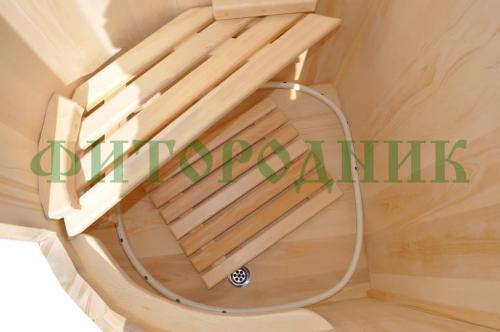 кедровая бочка двухместная «профессиональная» с парогенератором «steamlux»