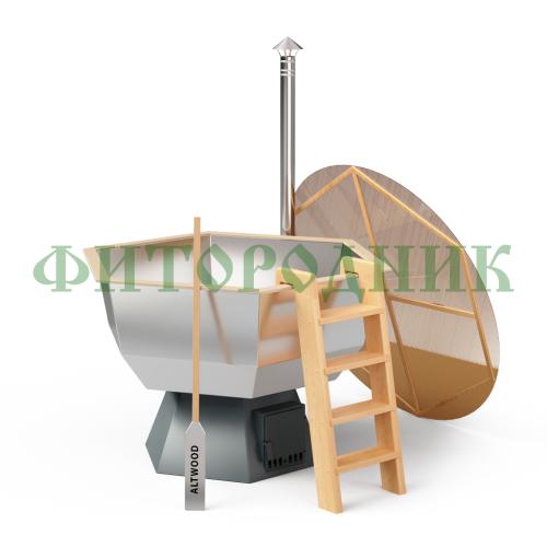 банный чан «original siberia» с печью 2150 мм