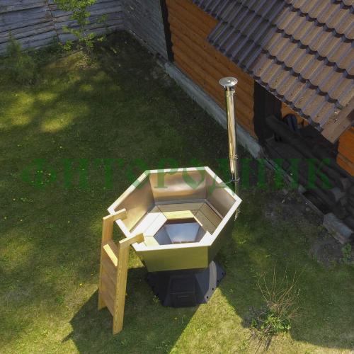 банный чан «original siberia» с печью 1850 мм