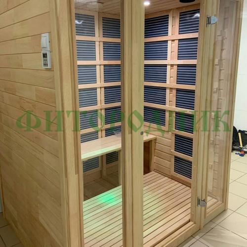 трехместная инфракрасная сауна «comfort» с карбоновыми излучателями