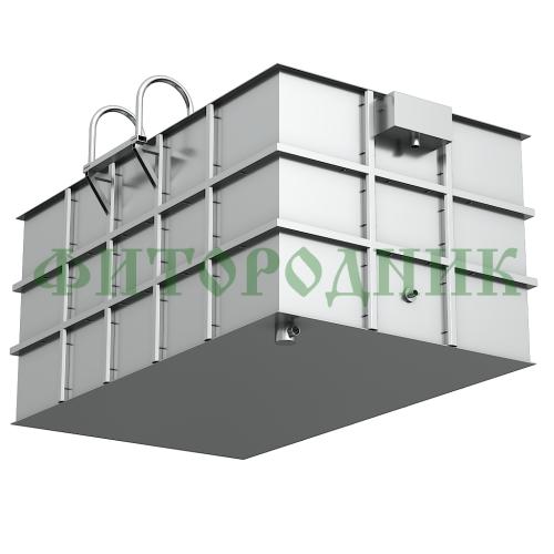 прямоугольная купель «comfort» из нержавеющей стали длина 3000 мм ширина 2000 мм высота 1150 мм