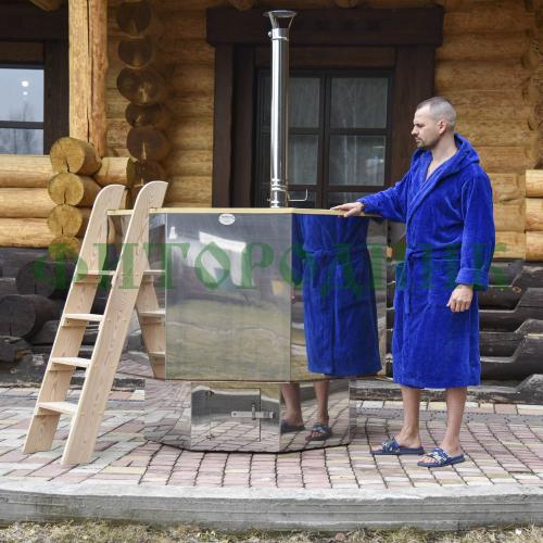 банный чан 8 гр. «сибирский знахарь» 1900 мм высота 1250 мм, глубина чаши 850 мм