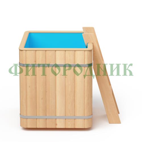 прямоугольная купель «original» с пластиковой вставкой длина 1000 мм ширина 780 мм высота 900 мм