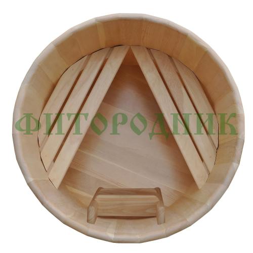 круглая купель «premium» из кедра диаметр 1200 мм высота 1150 мм