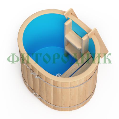 овальная купель «original» с пластиковой вставкой длина 1000 мм ширина 780 мм высота 900 мм