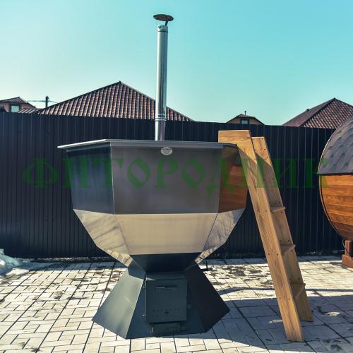 банный чан «original siberia» с печью 2150 мм