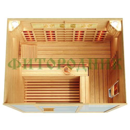 четырехместная инфракрасная сауна «comfort» с керамическими излучателями