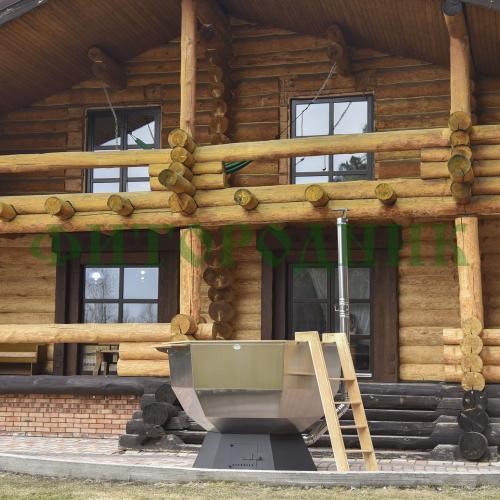 банный чан «original siberia» с печью 2150 мм