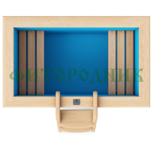 прямоугольная купель «comfort» из полипропилена длина 1400 мм ширина 780 мм высота 1000 мм