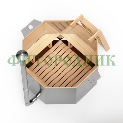 банный чан 8 гр. «сибирский знахарь» 1650 мм высота 1250 мм, глубина чаши 850 мм