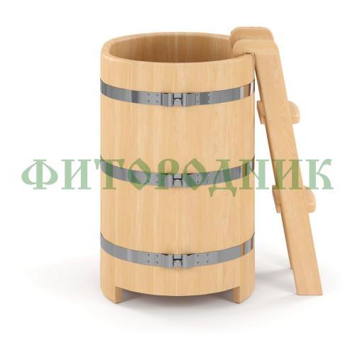 овальная купель «premium» из кедра длина 1000 мм ширина 780 мм высота 1150 мм