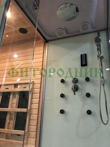 комбинированная сауна двухместная «comfort» с душевой кабиной