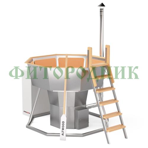 банный чан «premium neo steel» на подставке с газовой горелкой 1750 мм