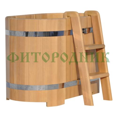 овальная купель «premium» из кедра длина 1400 мм ширина 780 мм высота 1150 мм