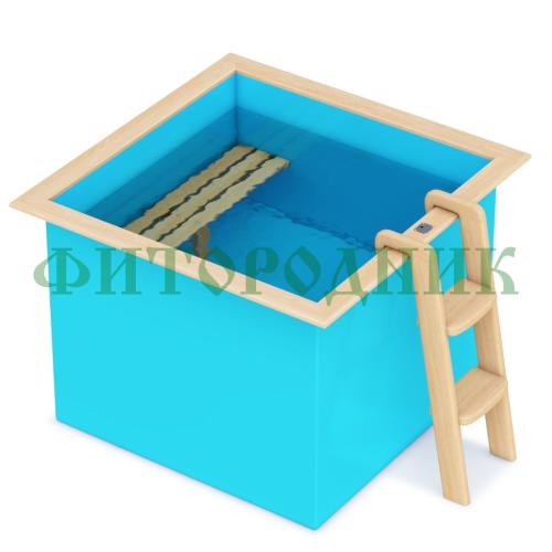 квадратная купель «comfort» из полипропилена длина 1500 мм ширина 1500 мм высота 1000 мм