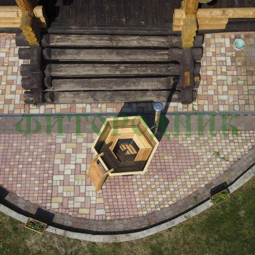 банный чан «original siberia» с печью 1850 мм