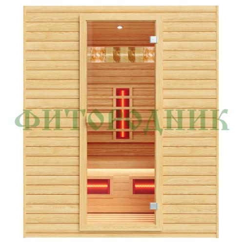 трехместная инфракрасная сауна «comfort» с керамическими излучателями