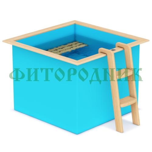 квадратная купель «comfort» из полипропилена длина 1500 мм ширина 1500 мм высота 1000 мм