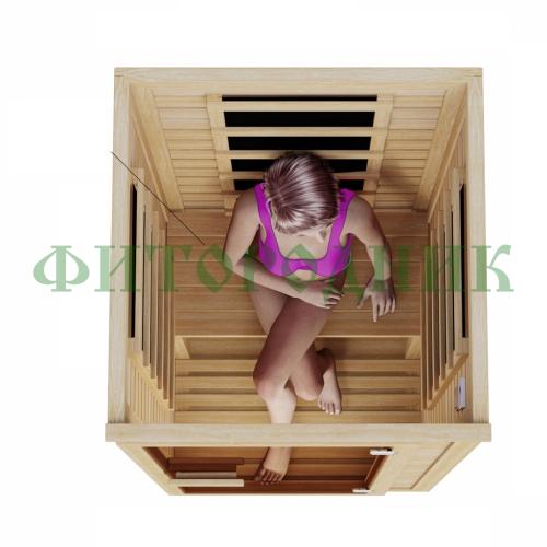 одноместная инфракрасная сауна «comfort» с карбоновыми излучателями