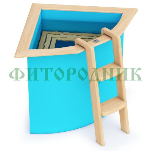 угловая купель «comfort» из полипропилена длина 1100 мм ширина 1100 мм высота 1000 мм