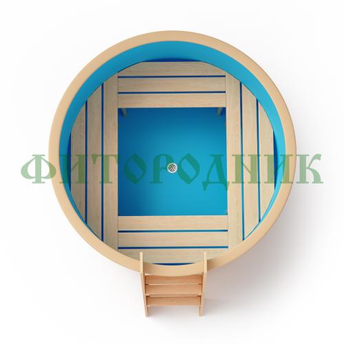 круглая купель «original» с пластиковой вставкой диаметр 1450 мм высота 900 мм