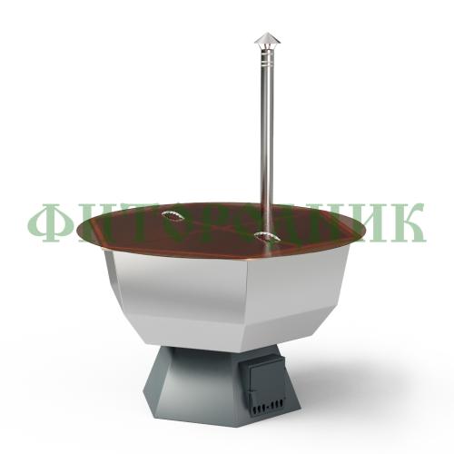 банный чан «original siberia» с печью 2150 мм