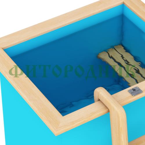 прямоугольная купель «comfort» из полипропилена длина 1000 мм ширина 780 мм высота 1000 мм