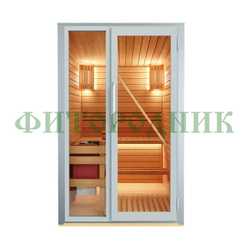 уличная модульная двухместная сауна «premium» с электрической печью
