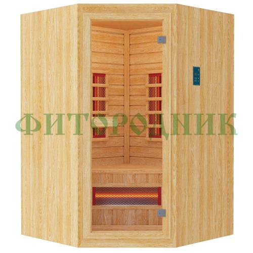 двухместная угловая инфракрасная сауна «original» с керамическими излучателями