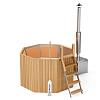 Обшивка подставки деревом по кругу для банного чана 1750 мм.