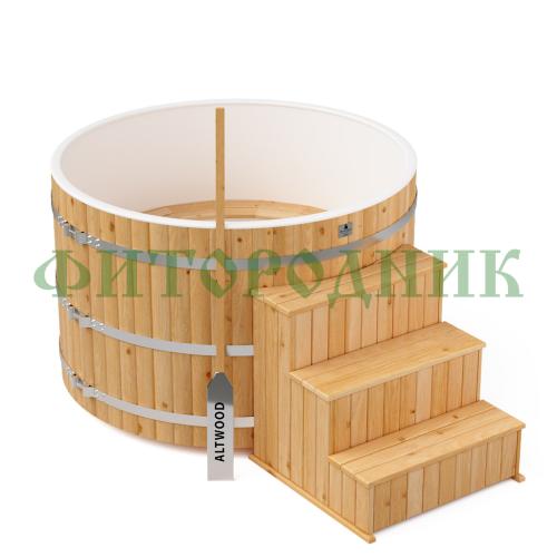 фурако круглая «comfort» из лиственницы с пластиковой вставкой с электроподогревом 1700 мм