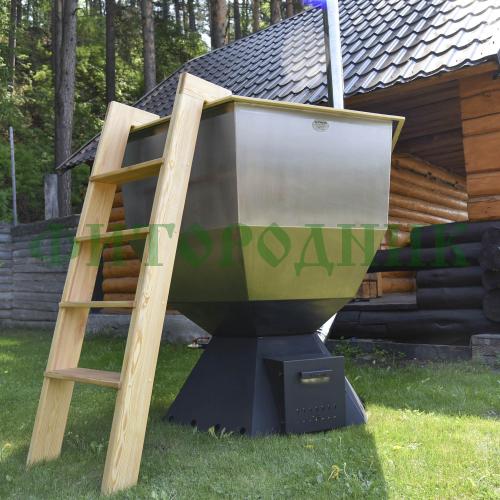 банный чан «original siberia» с печью 1850 мм